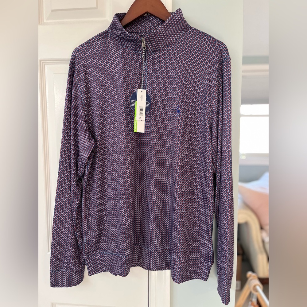 Football Print Performance Quarter Zip Pullover
